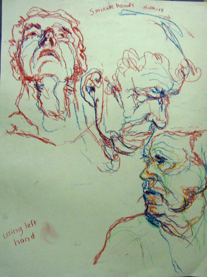 Drawings with my left hand.