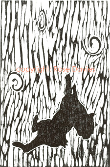 Cat climbing up curtains